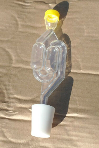 Gærrør og gummiprop til demijohn